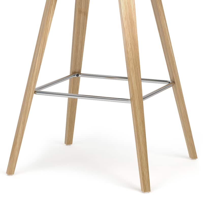 WYNDENHALL Cacey Mid Century Modern Bentwood Counter Height Stool (Set of 2) - 20.7'' x 21.1'' x 36.6