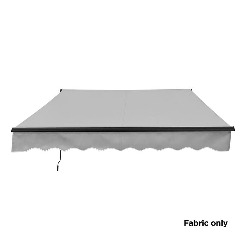 ALEKO Fabric Replacement for 13 x 10 feet Retractable Patio Awning Silver Gray
