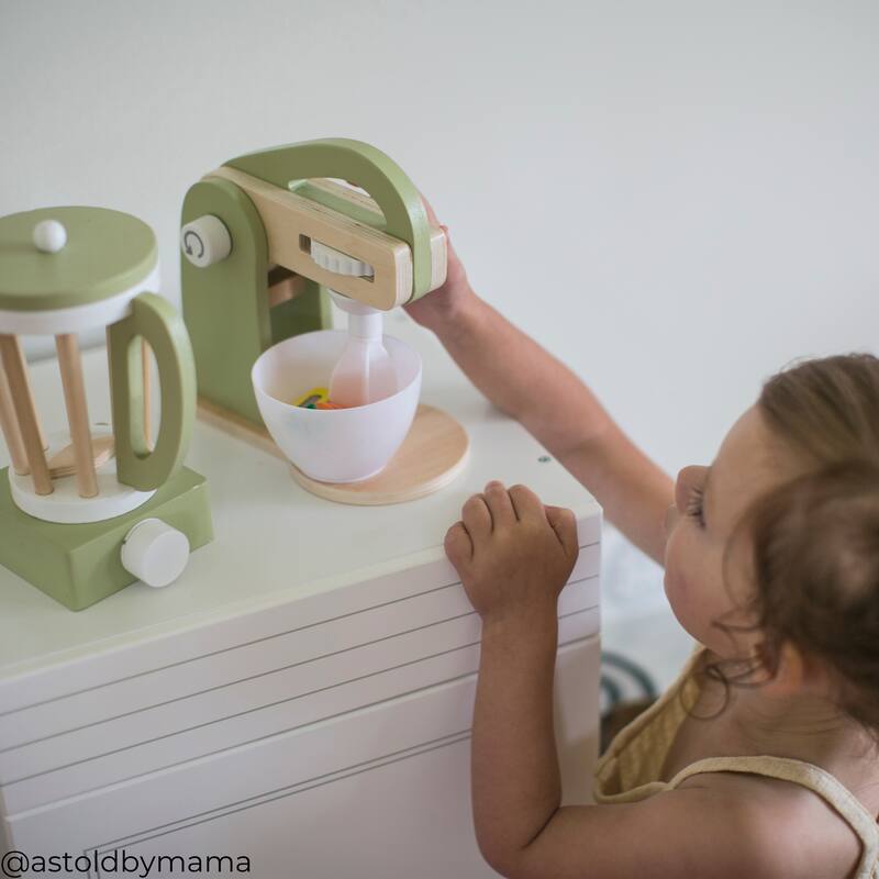Teamson Kids - Little Chef Frankfurt Wooden Blender play kitchen accessories - Multi
