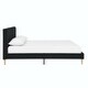 preview thumbnail 5 of 76, Upholstered Platform Bed Frame, Velvet, Wood Support, Modern