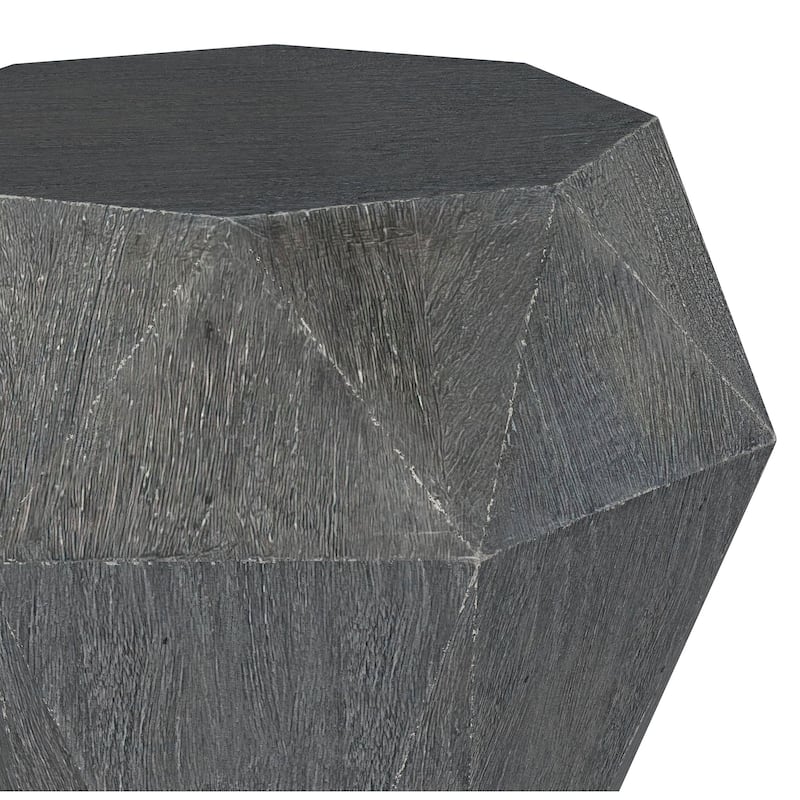 Jacinto Octagonal Solid Mango Wood Side Table
