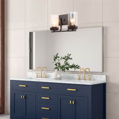 Cherry 2 Light Vanity Lighting in Imperial Dark Brown - Imperial Dark Brown