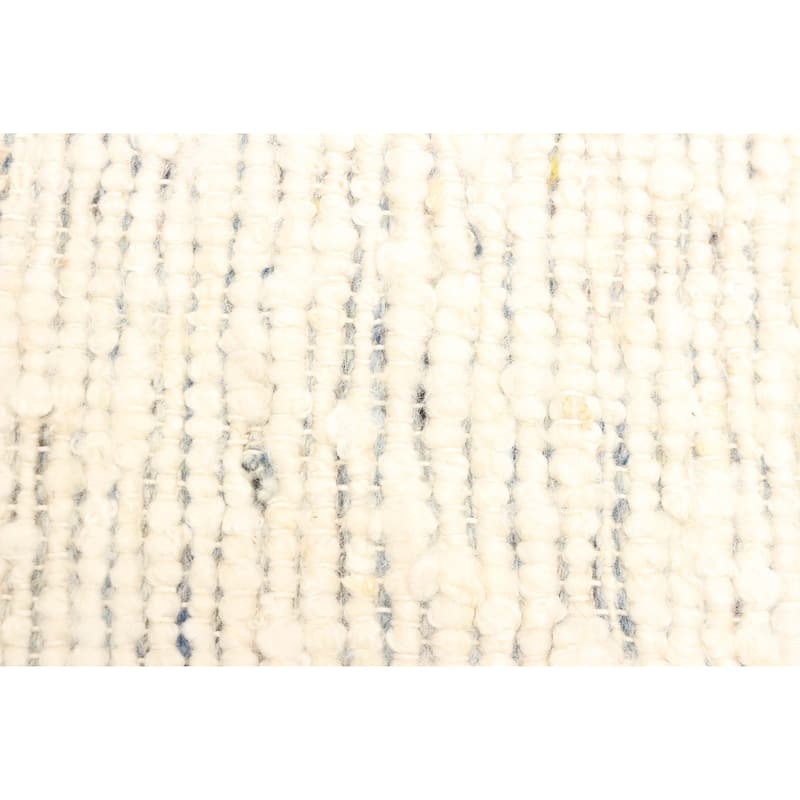 ECARPETGALLERY Braid weave Sienna Cream Wool Rug - 5'0 x 7'8