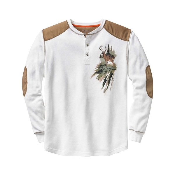 Legendary Whitetails Men's Long Sleeve Cotton Thermal Commando Henley