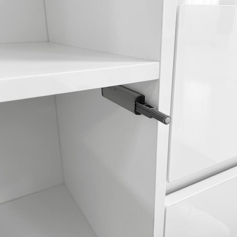 Sideboard Buffet Storage Cabinet with Led Light for Living Room