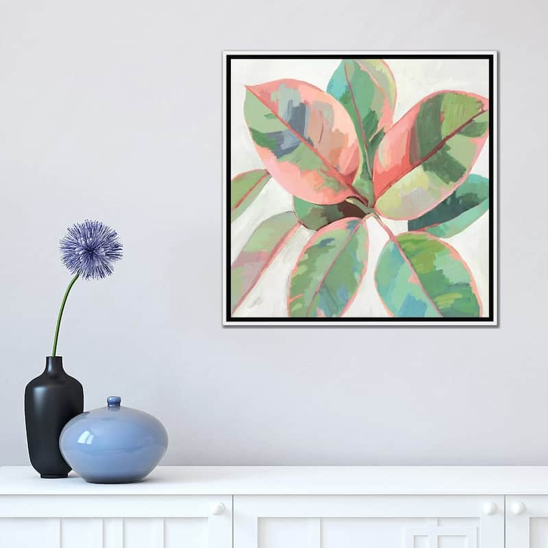 iCanvas "Pink Ficus II" by Asia Jensen Framed Canvas Print