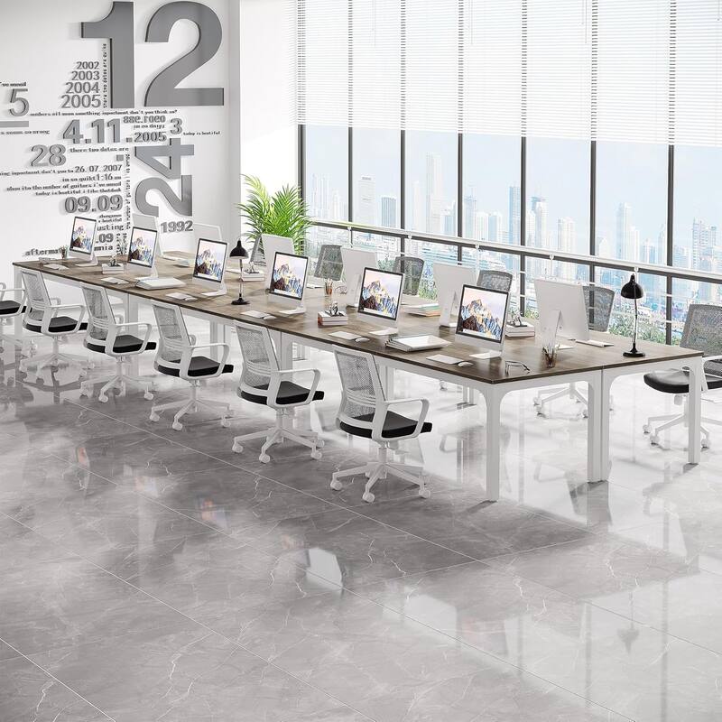78.74" Large Rectangle Conference Table/Desk, Modern Seminar Meeting Table, Business Tables for Boardroom & Office