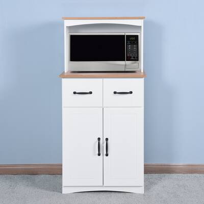 Wooden Kitchen Cabinet,Pantry with 2 Storage Drawers