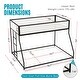 preview thumbnail 2 of 12, Furniture of America Jackson Modern Black Metal Twin over Full Bunk bed with Reversible Ladder