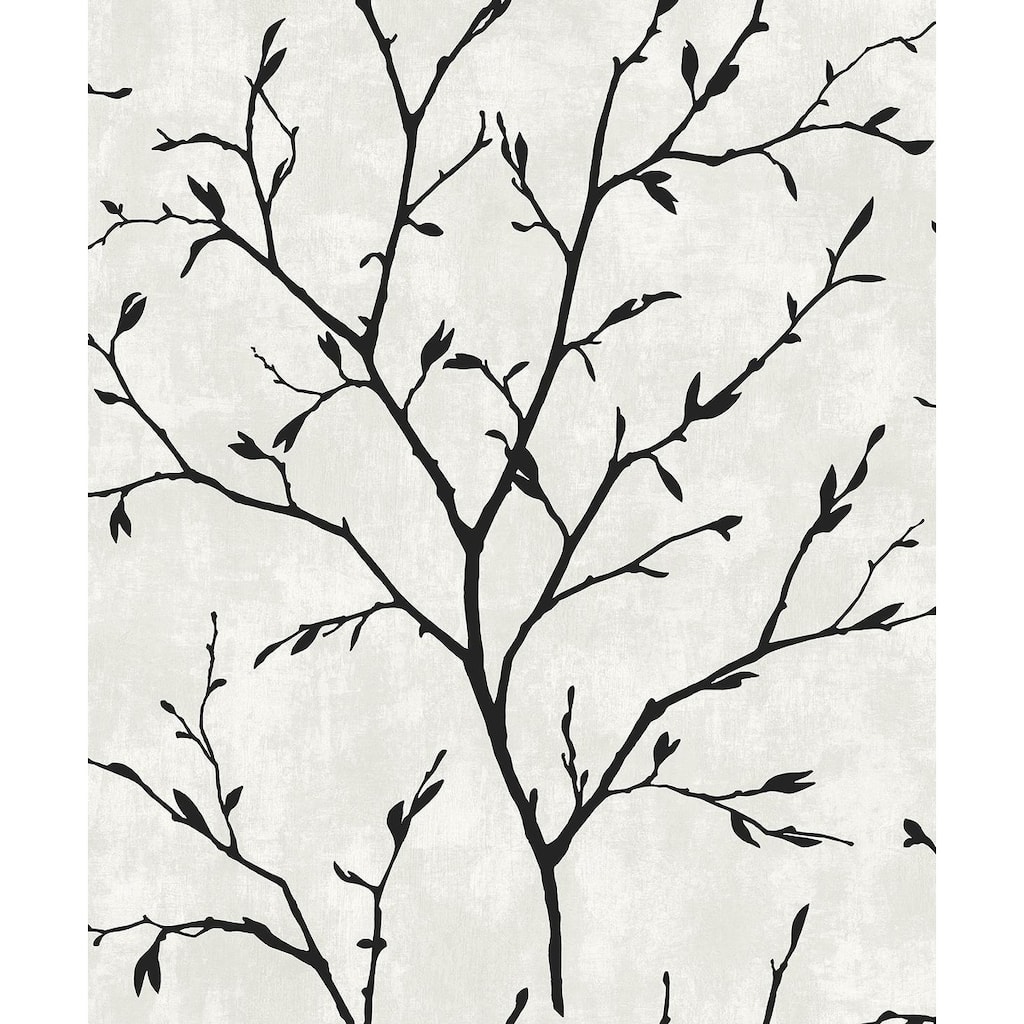 NextWall Tree Silhouette Peel and Stick Wallpaper - 20.9 in. W x 18 ft. L