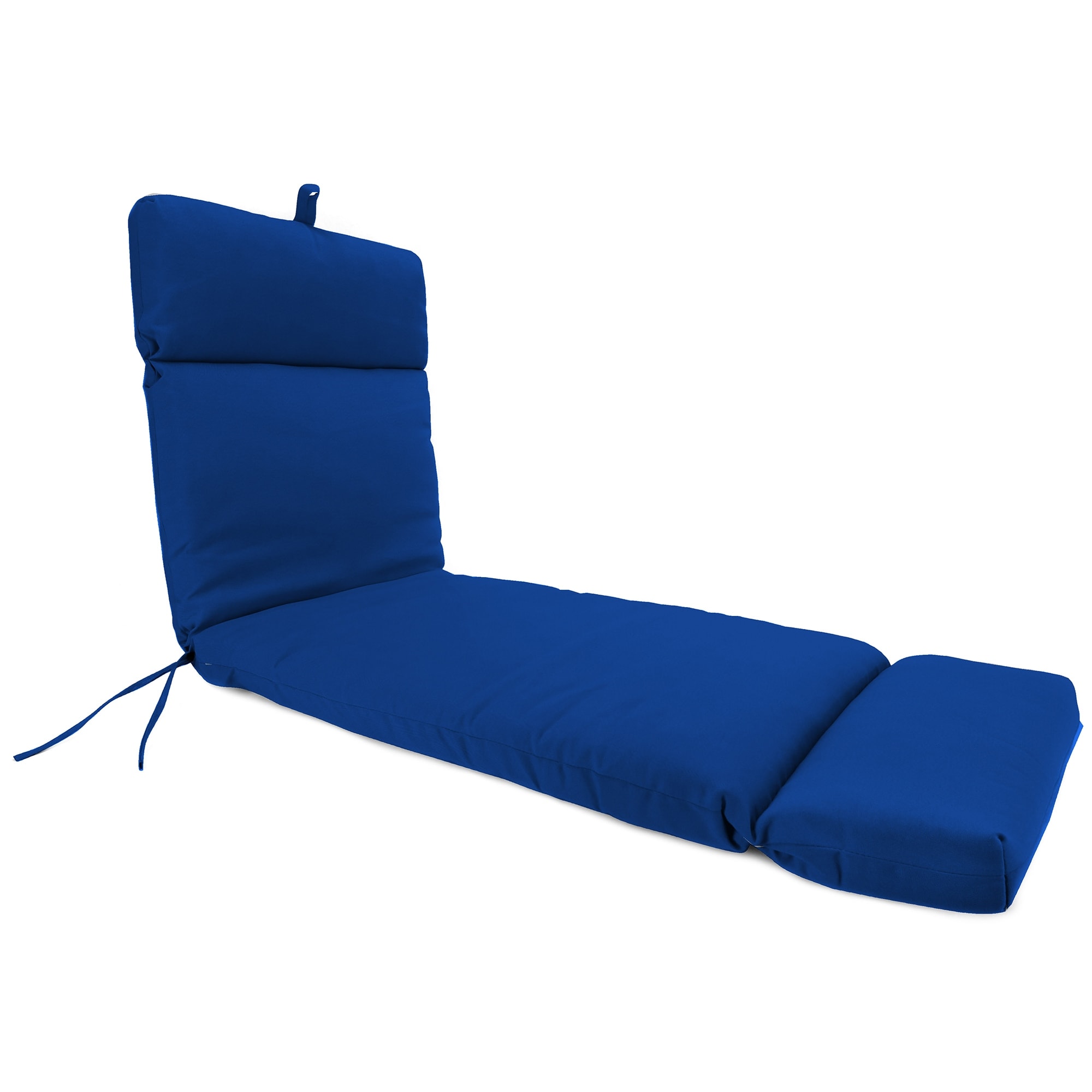 72" x 22" Outdoor Chaise Lounge Cushion with Ties and Loop