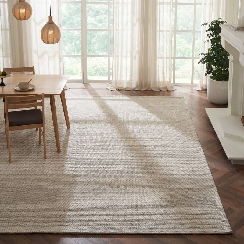 Bedford IV 7'10" X 10'2" ft Handwoven Indoor Rug, Ivory - 7'10" X 10'2" ft