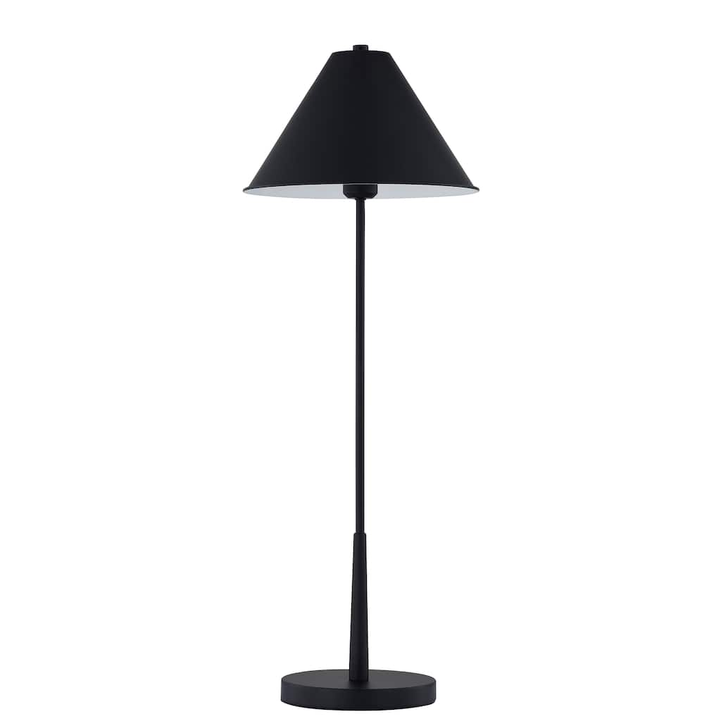 Pippa 30" Buffet Lamp with Metal Shade, Black