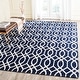 preview thumbnail 1 of 6, SAFAVIEH Handmade Cedar Brook Lera Modern Jute Rug 8' x 10' - Navy/Ivory - Rectangle
