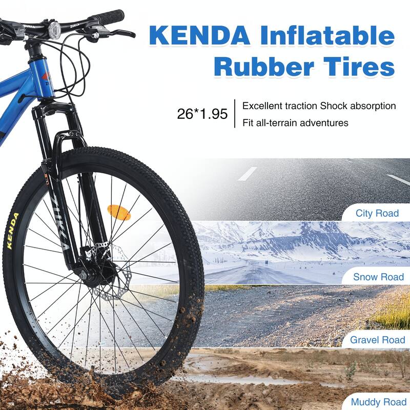 Mountain Bike 26 inch 24 Speed Suspension Fork