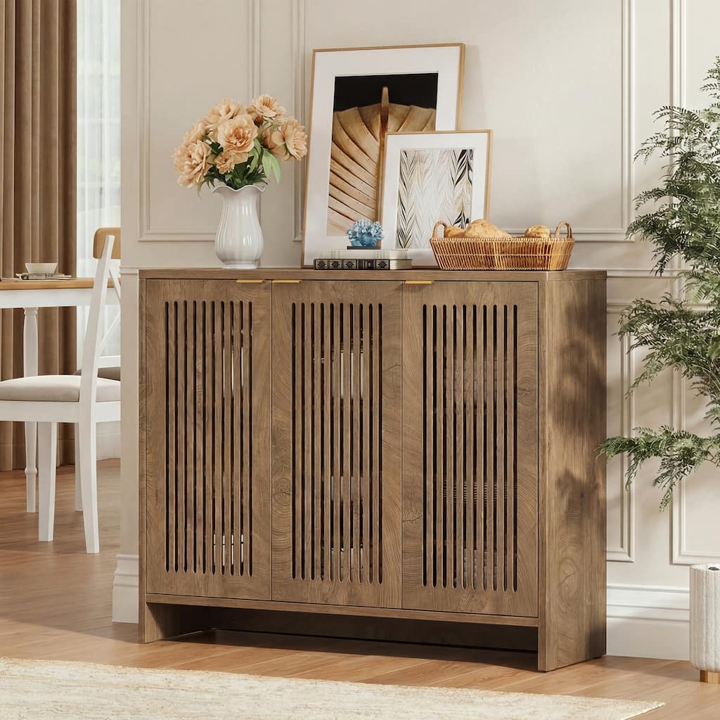 47" Large Sideboard Cabinet with Adjustable Shelves, Buffet Cabinet, Kitchen Storage Cabinet for Dining Room, Living Room