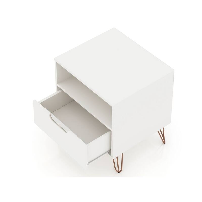 Carson Carrington Bandene Mid-century Modern 1-drawer Wood Nightstand