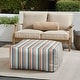 preview thumbnail 28 of 31, Sorra Home Sunbrella Outdoor Knife Edge Bean Pouf Surround Sunrise