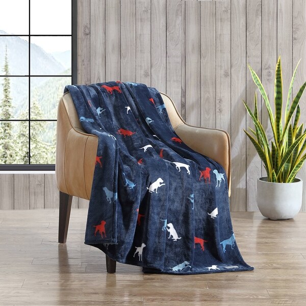 Eddie Bauer Americana Heritage Prints Throw Blanket, Farmhouse