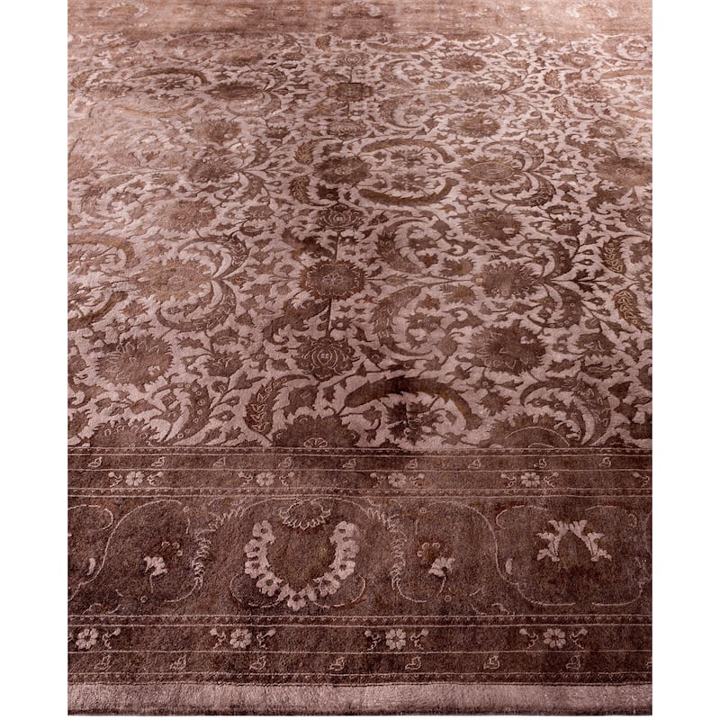 Overdyed One-of-a-Kind Hand-Knotted Area Rug - Beige - 9' 3" x 12' 2"