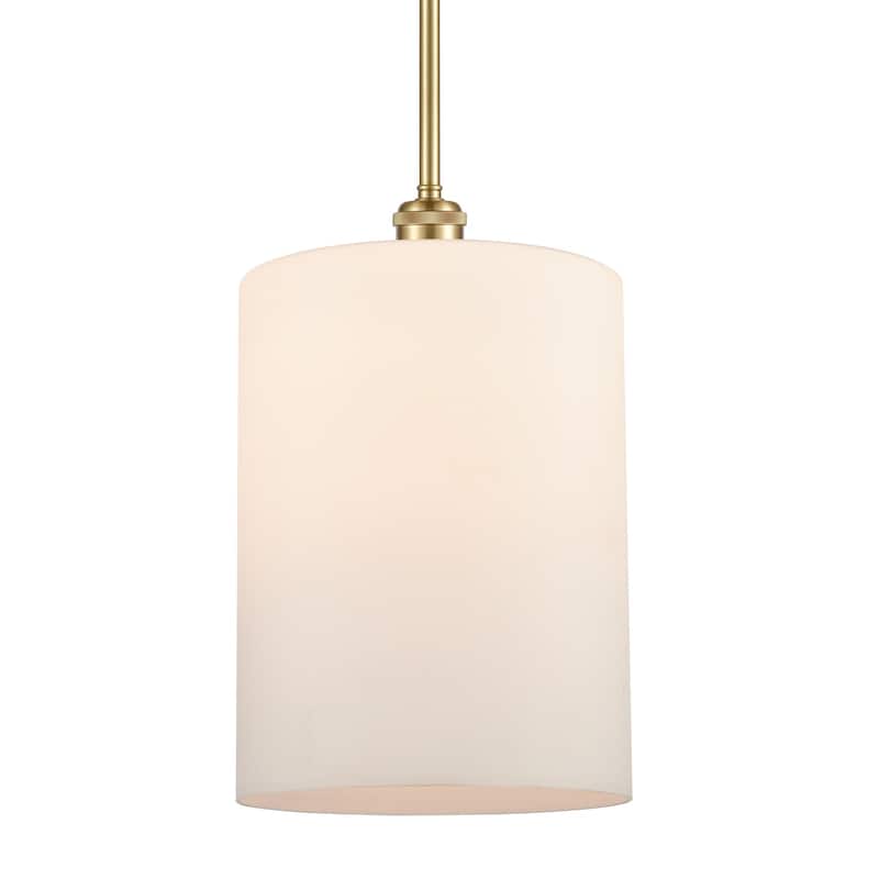 Innovations Lighting 516-1S-14-9-L Cobbleskill Pendant Cobbleskill 9" - Matte White / Satin Gold