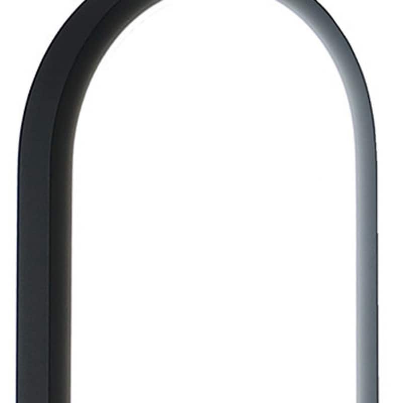 Black Metal LED Desk Lamp with Oval Shape and In-Line Switch - 6.25” x 6.25” x 14” (D x W x H)