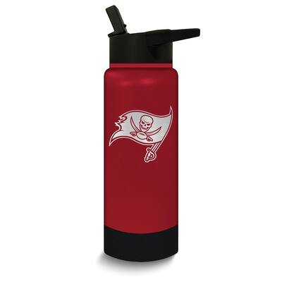 NFL Tampa Bay Buccaneers Stainless Steel Silicone Grip 24 Oz. Water Bottle