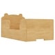 preview thumbnail 33 of 32, Toddler Floor Bed Frame, Cot Bed for Boys and Girls Ages 3-6, Bear Shape Toddler Bed