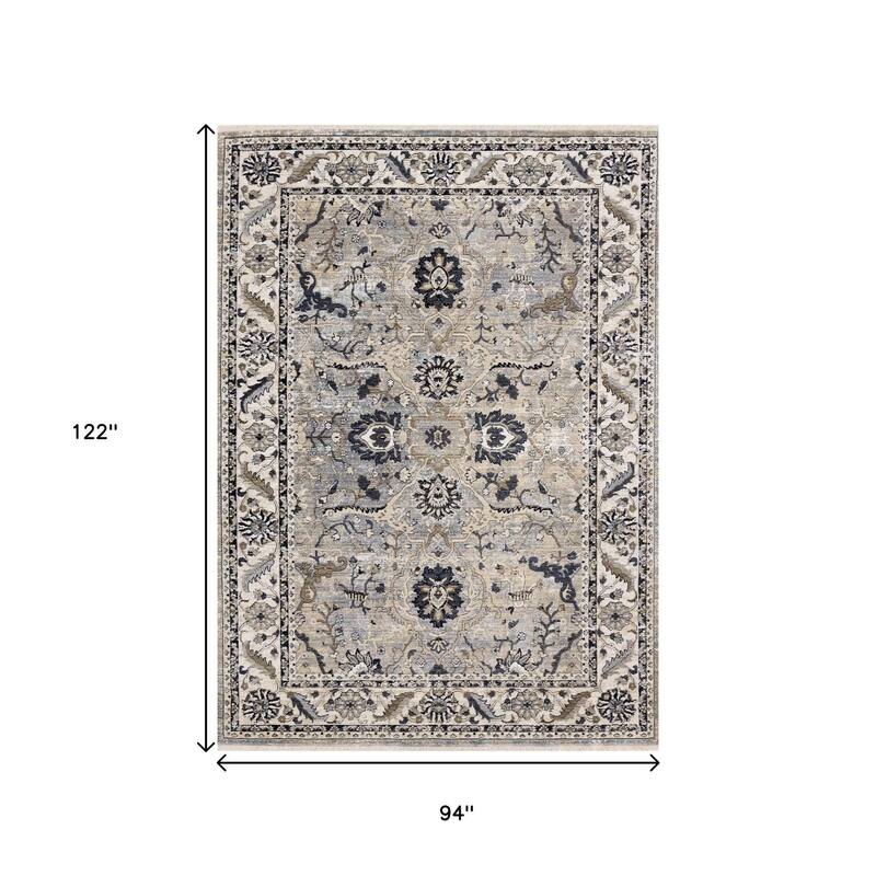 HomeRoots Rigi Medallion Modern Runner Area Rug