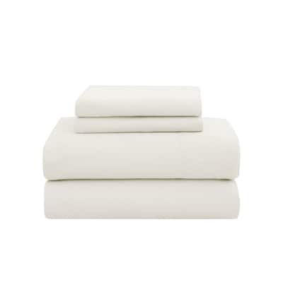 Truly Soft Printed and Solid Cotton Flannel 4 Piece Sheet Set