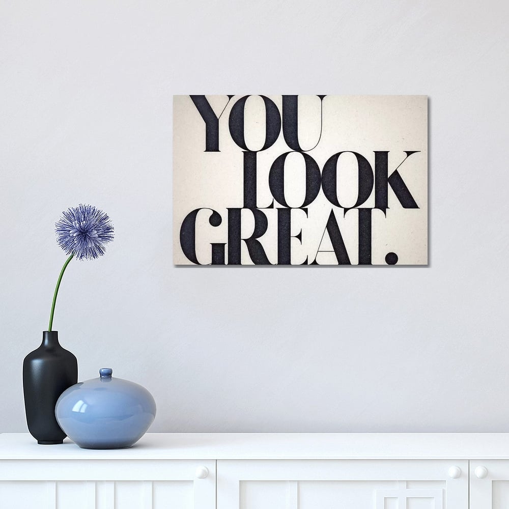 iCanvas "You Look Great" by 33 Broken Bones Canvas Print