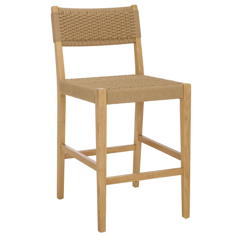 SAFAVIEH Home Dutton Woven Counter Stool - 18"W x 24"D x 37"H