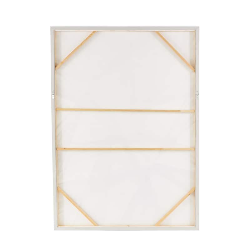 Wood Abstract Intertwined Cloth Home Wall Decor - White - Roche River Decor