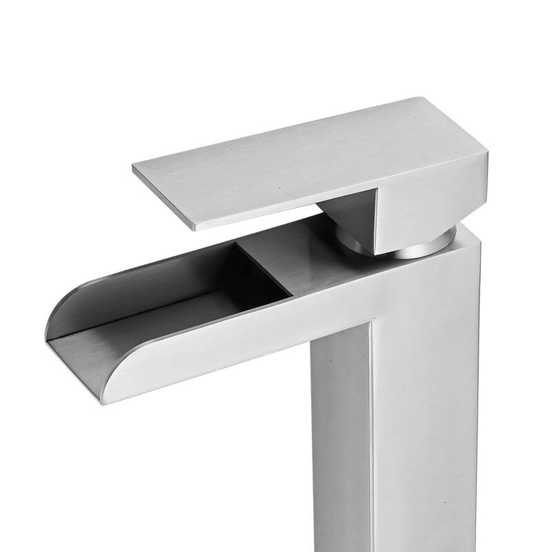 Topcraft Single Handle Waterfall Bathroom Faucet with Baseplate