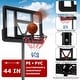 preview thumbnail 9 of 15, 4.25-10 Feet Adjustable Basketball Hoop System with 44 Inch Backboard