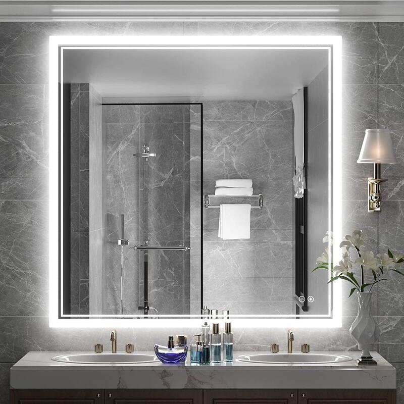 TokeShimi LED Bathroom Vanity Mirror, Anti-Fog Dimmable Wall Mirror