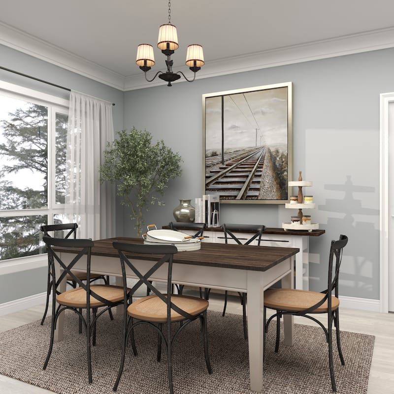 White Wood 3 Level Tiered Server
