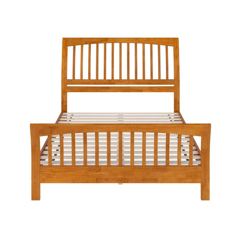 AFI Orleans Solid Wood Low Profile Platform Bed with Matching Footboard