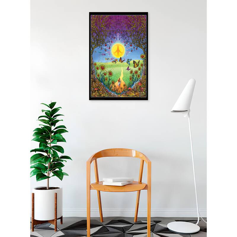 Back to the Garden of Peace Decrotive poster- Mike DuBois Art Poster - 24 x 36 Inch