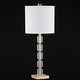 preview thumbnail 6 of 15, Nala 28.5" Crystal LED Table Lamp, Clear/Brass (Set of 2) by JONATHAN Y