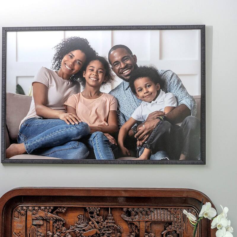 21x21 Frame Brown Picture Frame - Modern Photo Frame Includes UV