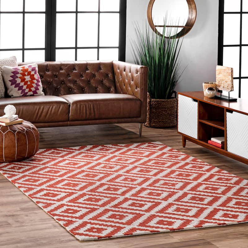 Nuloom Kellee Hand Tufted Geometric Wool Area Rug