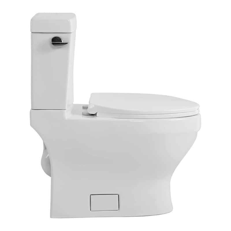 Fine Fxitures Modern Two Piece Elongated Toilet Ada Compliant