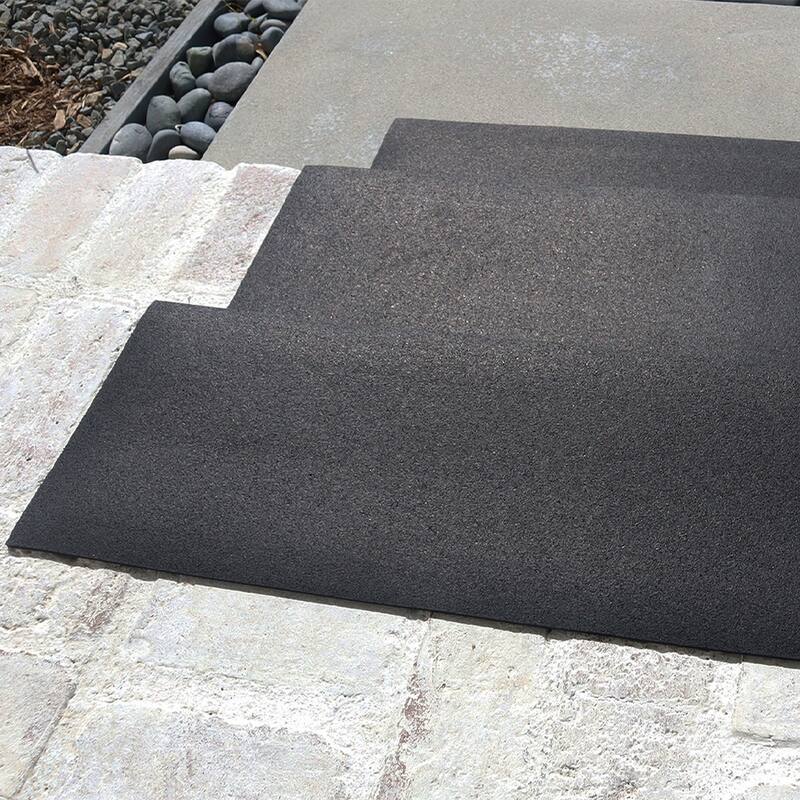 Rubber-Cal "Elephant Bark" Step Mats 5mm (6pack) - Black