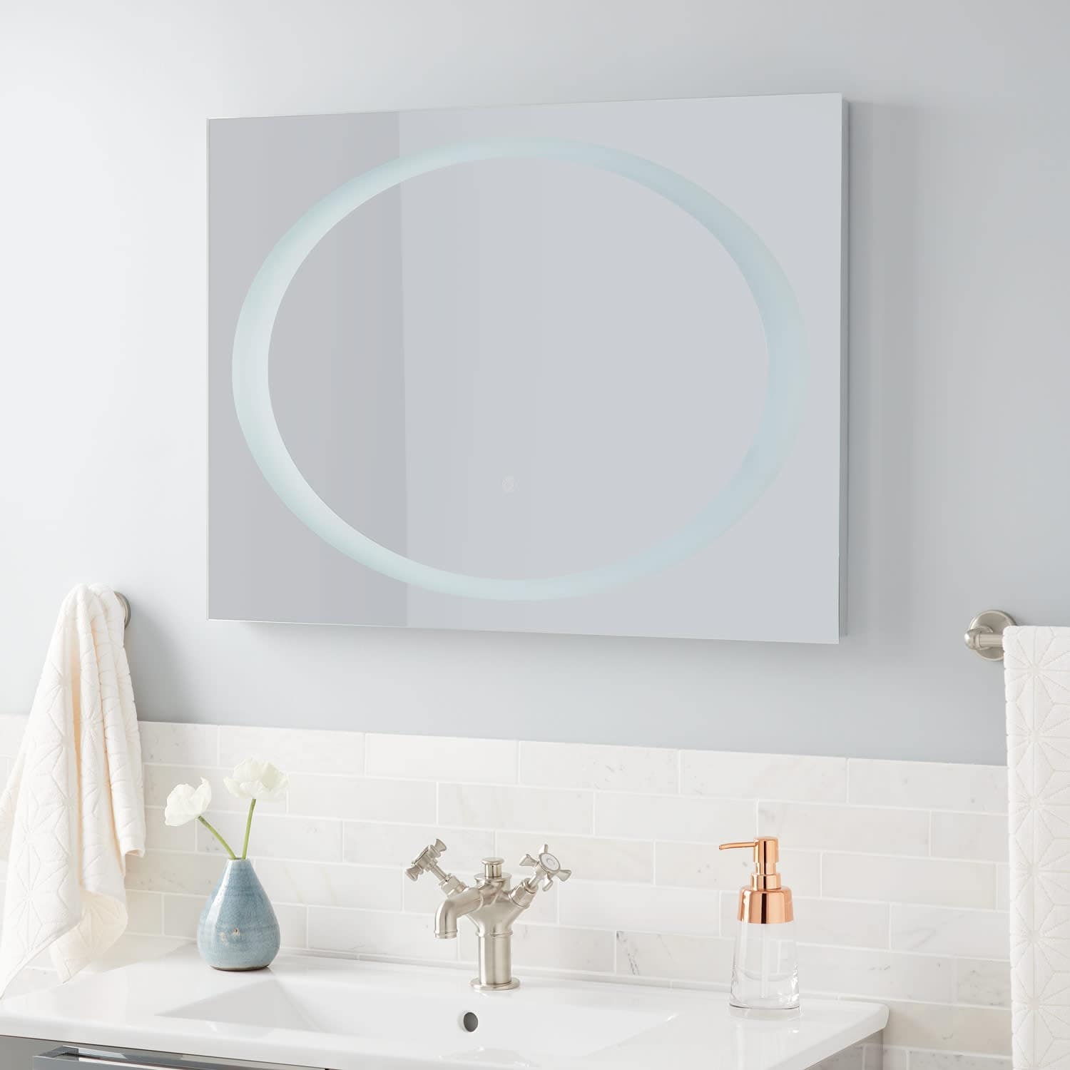 Signature Hardware Darby LED Light Mirror