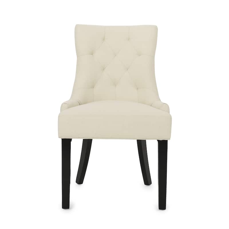 Hayden Modern Tufted Fabric Dining Chairs (Set of 4) by Christopher Knight Home