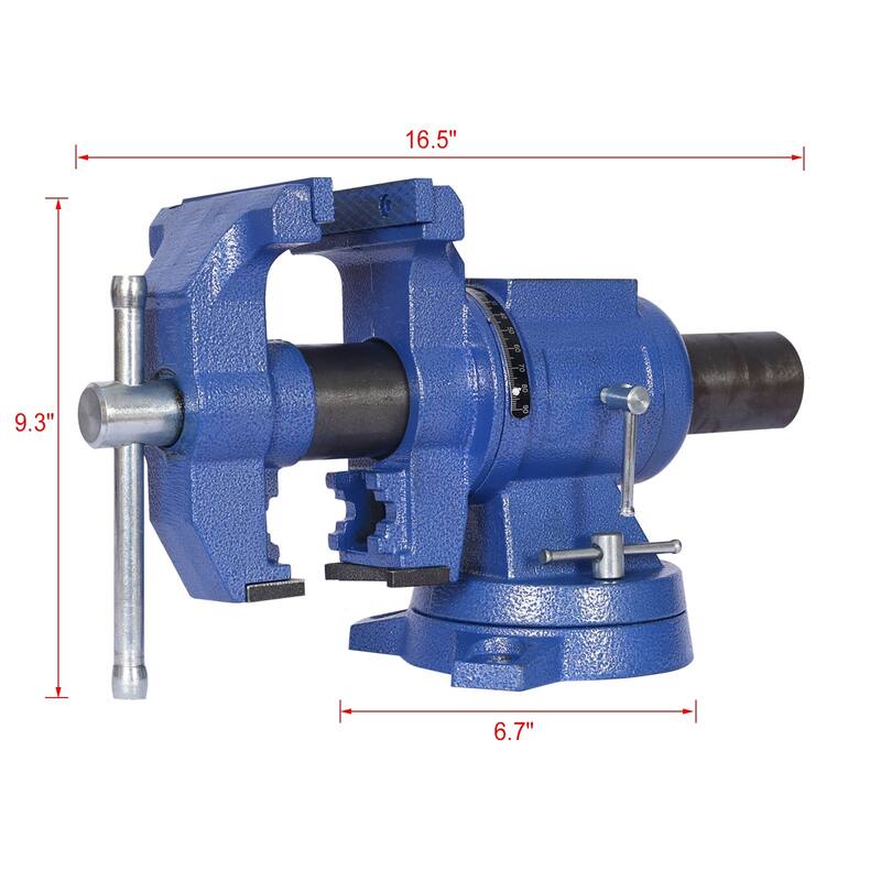 5" Multi-jaw Rotating Bench Vise ,Multipurpose Vise Bench,360-Degree Rotation Clamp on Vise with Swivel Base and Head