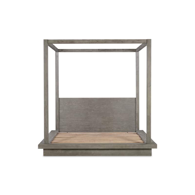 Melbourne Wood Canopy Bed in Mineral