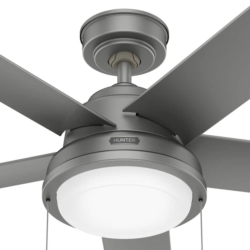 Hunter 44" Squall WeatherMax Outdoor Ceiling Fan w/LED Light, Pull Chain - Extreme Weather! Corrosion & Salt Air Resistant