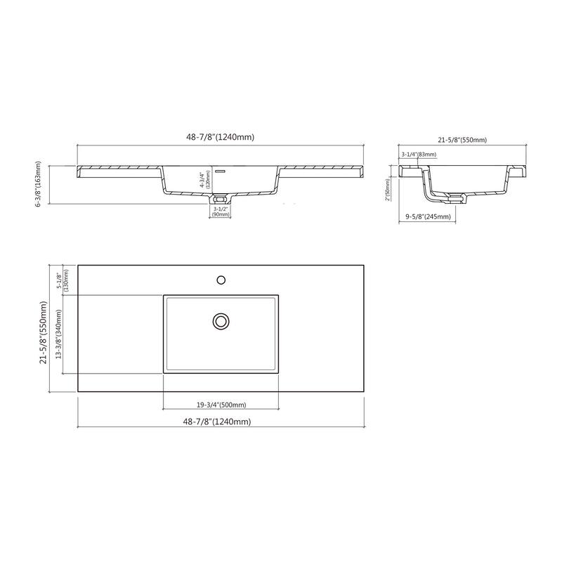 Ayer 48" Single Bathroom Vanity Set